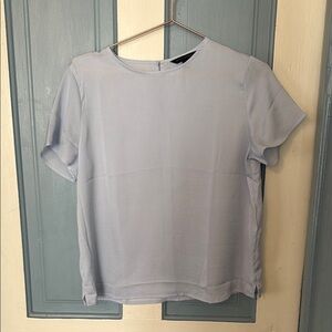 Banana Republic Blue Boxy Short Sleeve Blouse